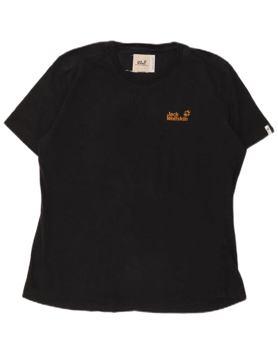 Maglietta da donna Jack Wolfskin Top UK 14 grande nera