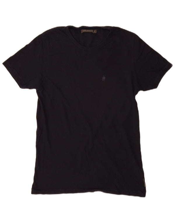T-shirt da uomo French Connection Top in cotone blu navy medio