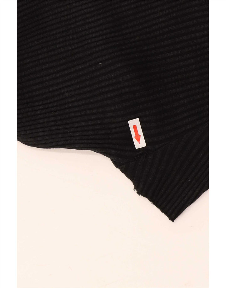 Body a maniche corte da donna Zara UK 16 grande in cotone nero