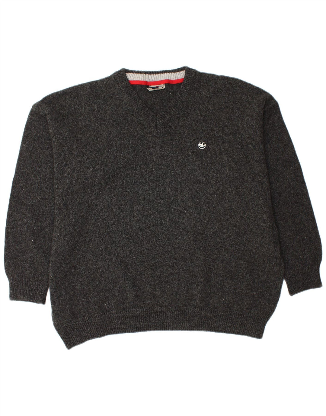 MURPHY & NYE Maglione da uomo con scollo a V 2XL Lana nera