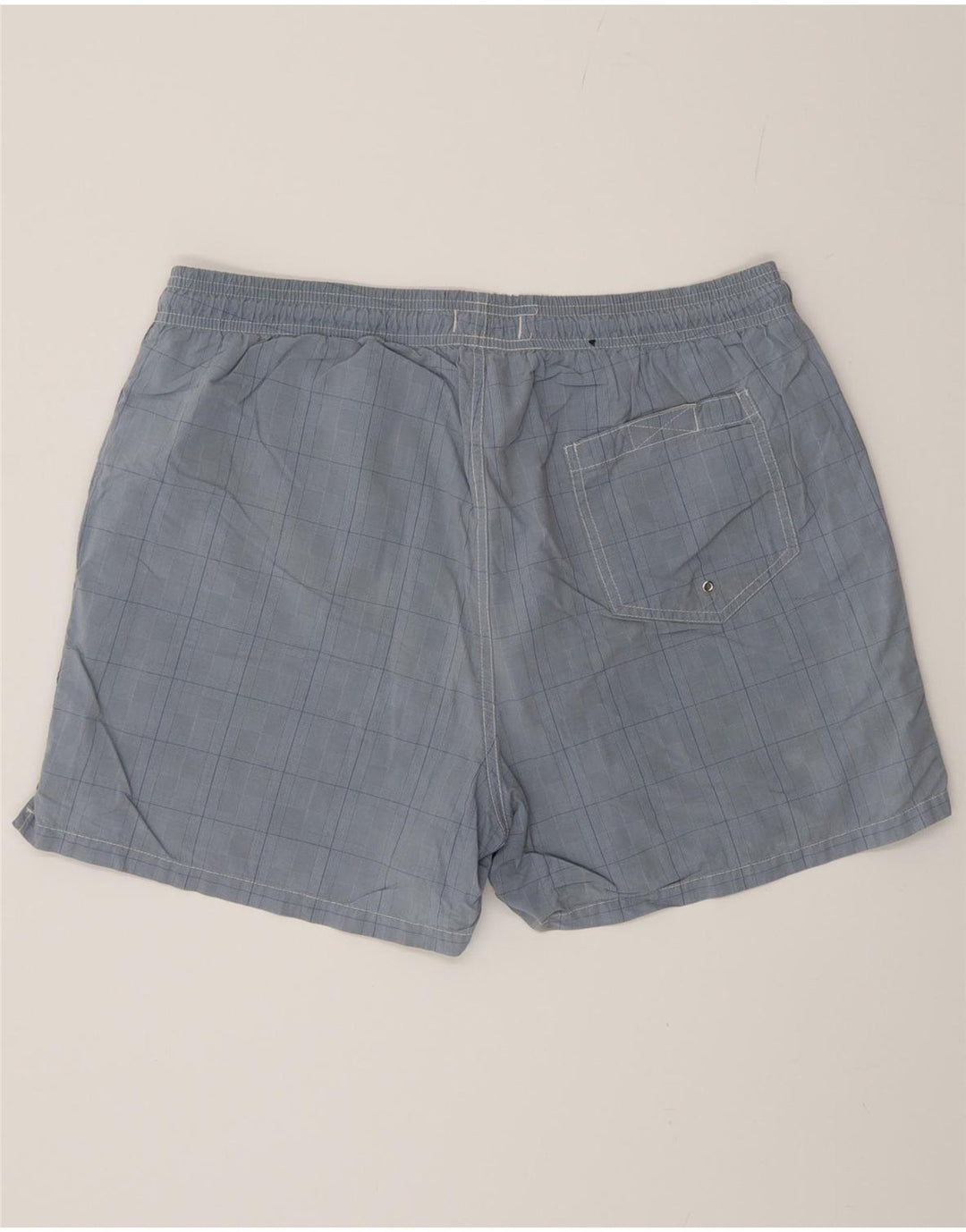 Pantaloncini da bagno da uomo Gant blu medio a quadri