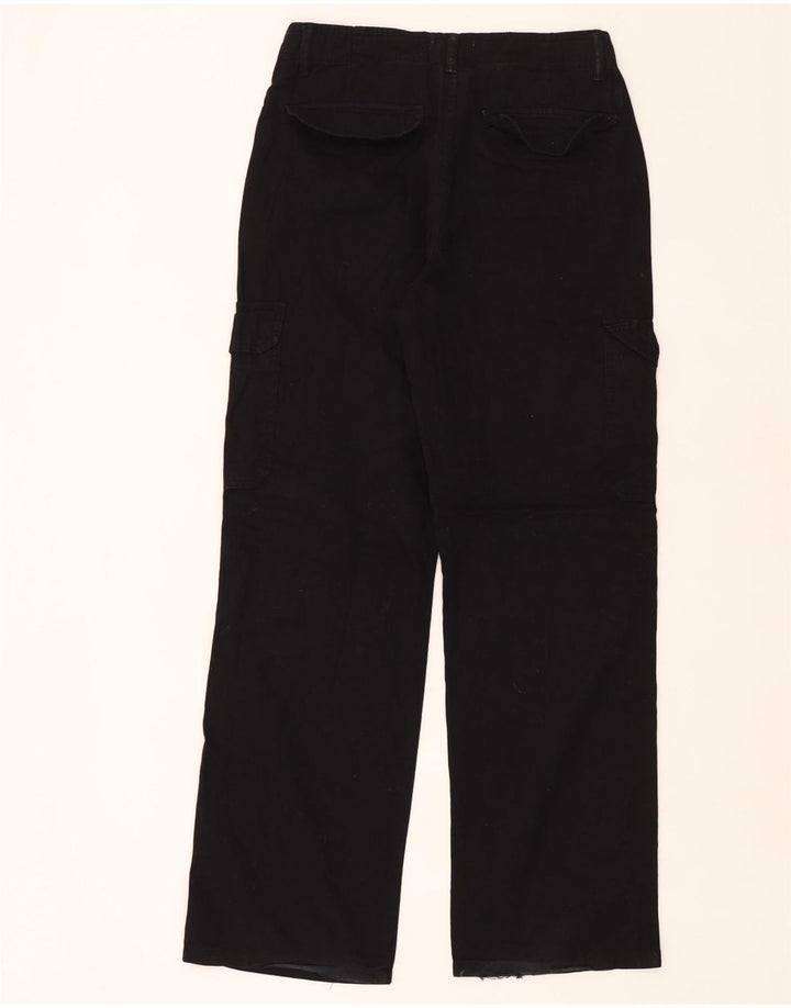 Jeans dritti cargo da donna ZARA EU 40 medio W30 L32 neri