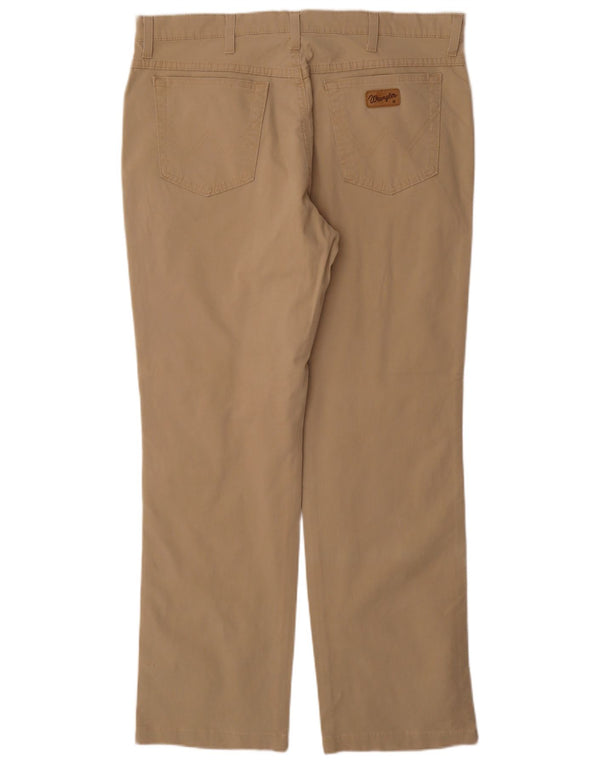 Pantaloni casual da uomo Texas WRANGLER W38 L32 cotone beige