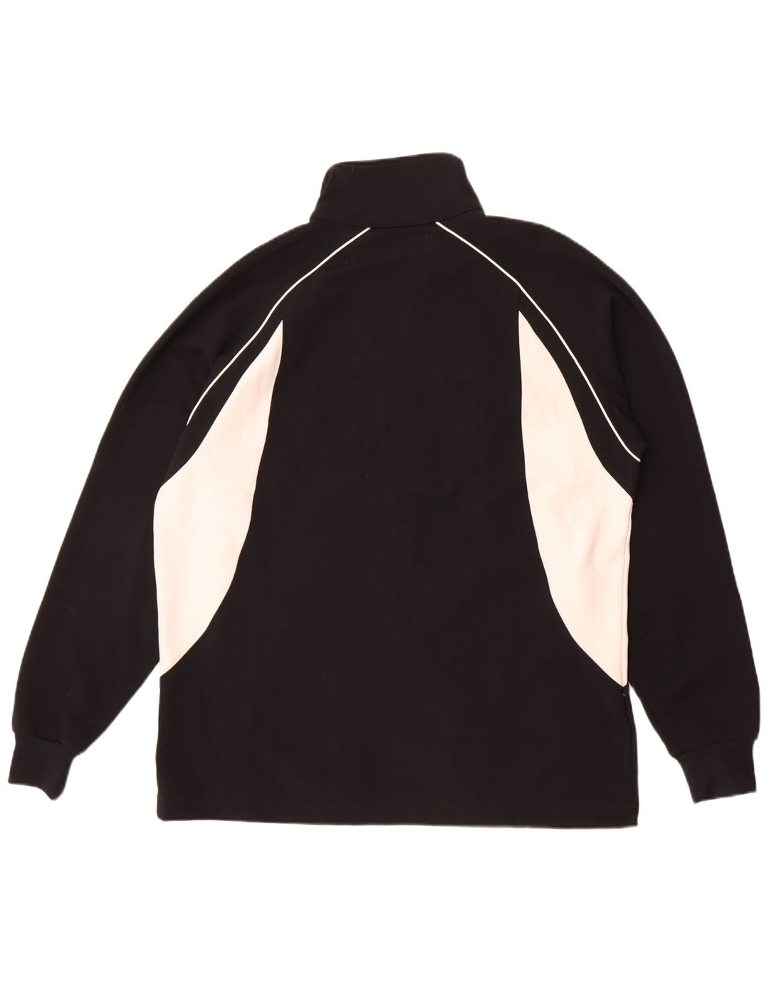 Giacca da tuta da uomo Kappa grande in poliestere color block nero