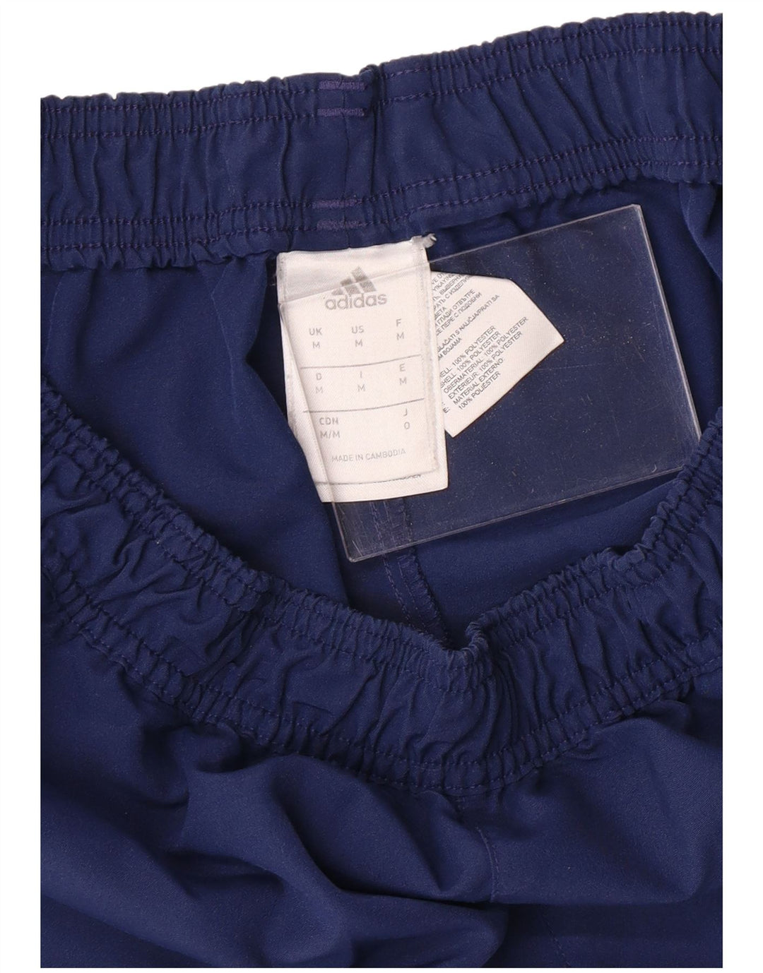 Pantaloncini sportivi da uomo ADIDAS medio blu navy in poliestere