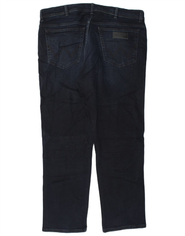 Jeans dritti da uomo Wrangler Texas W40 L32 cotone blu navy