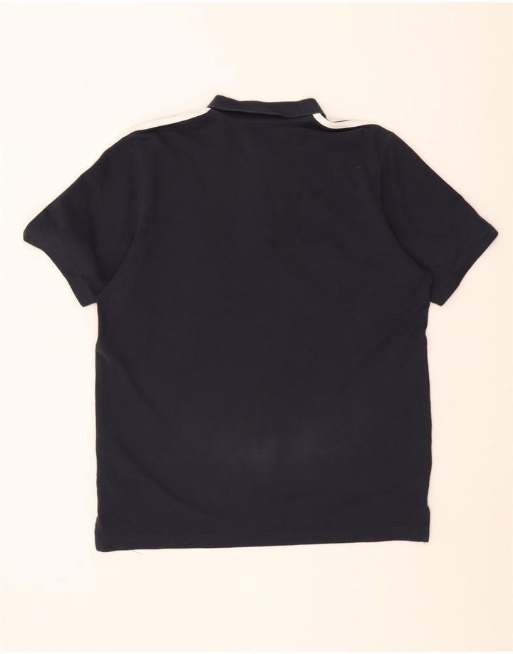 Polo Adidas da uomo media in cotone blu navy