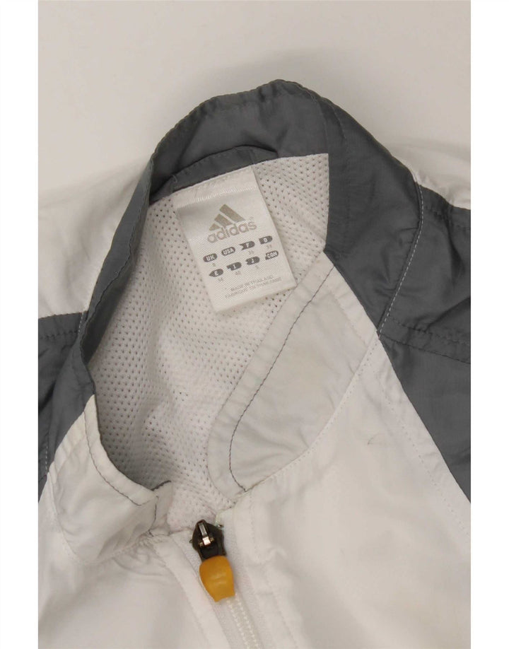Giacca da tuta da donna Adidas UK 10 Small Grey Colourblock