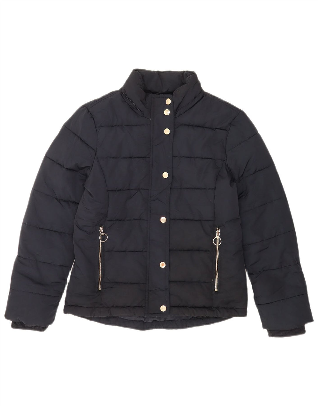 Giacca imbottita da donna Topshop UK 6 XS poliestere blu navy