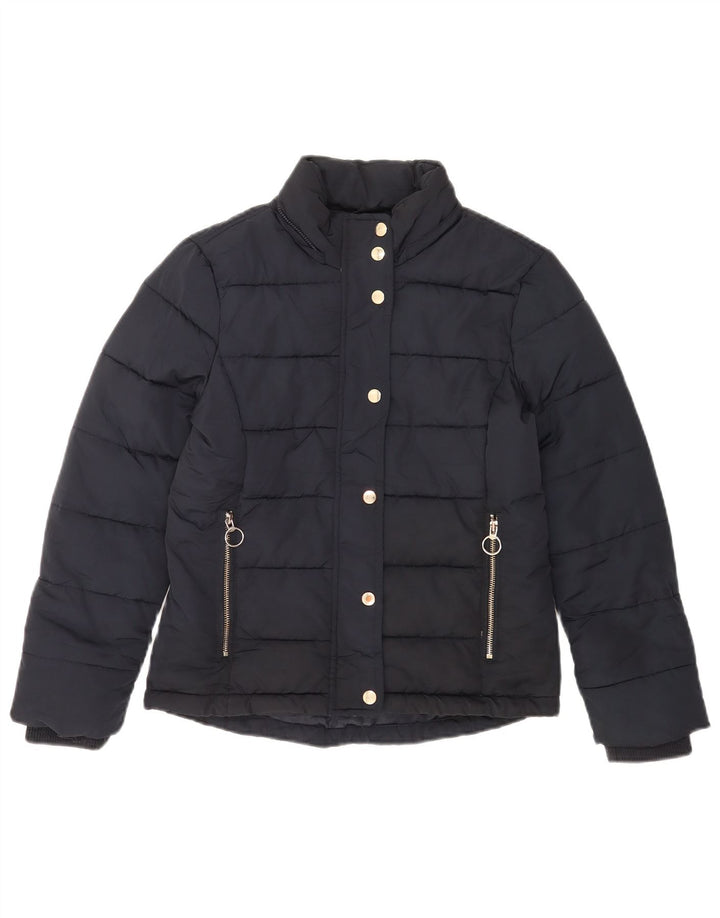 Giacca imbottita da donna Topshop UK 6 XS poliestere blu navy