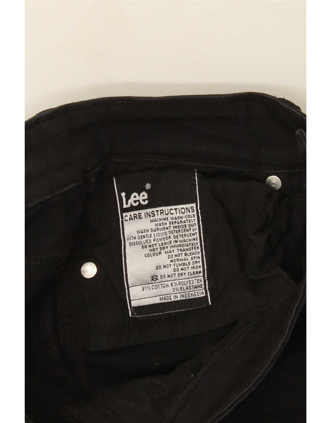 Jeans skinny da donna Lee W26 L30 cotone nero