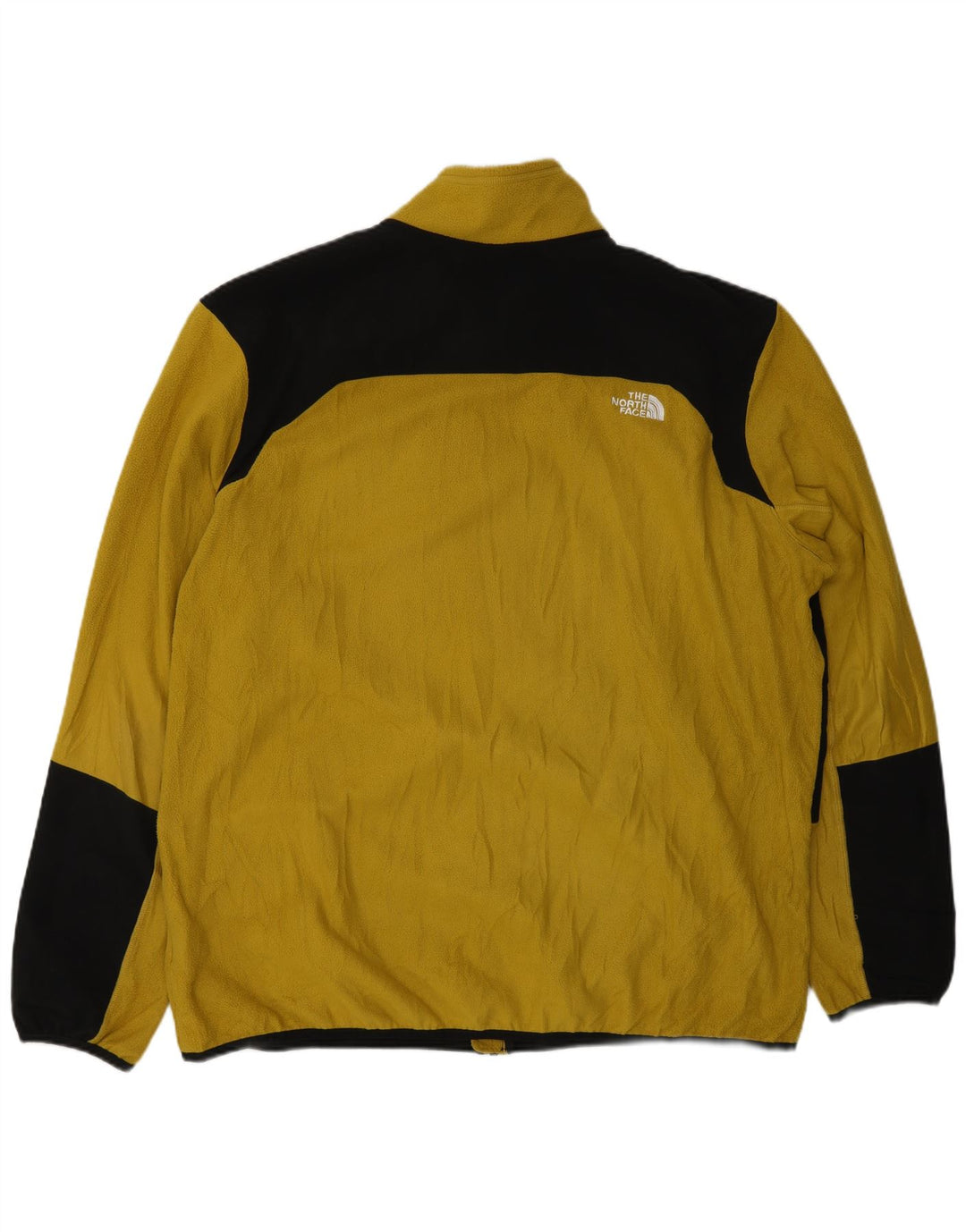 THE NORTH FACE Giacca in pile da uomo UK 44 2XL Poliestere color block giallo