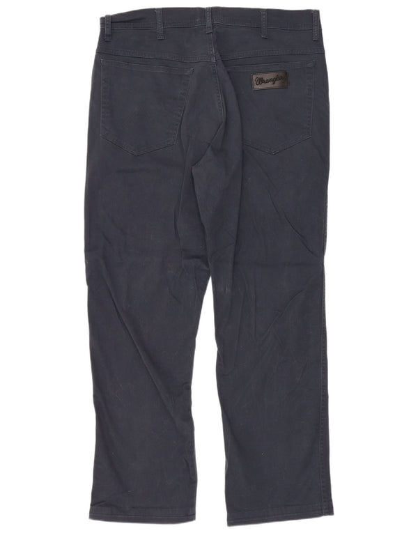 Jeans dritti da uomo Wrangler Texas W34 L28 cotone blu navy