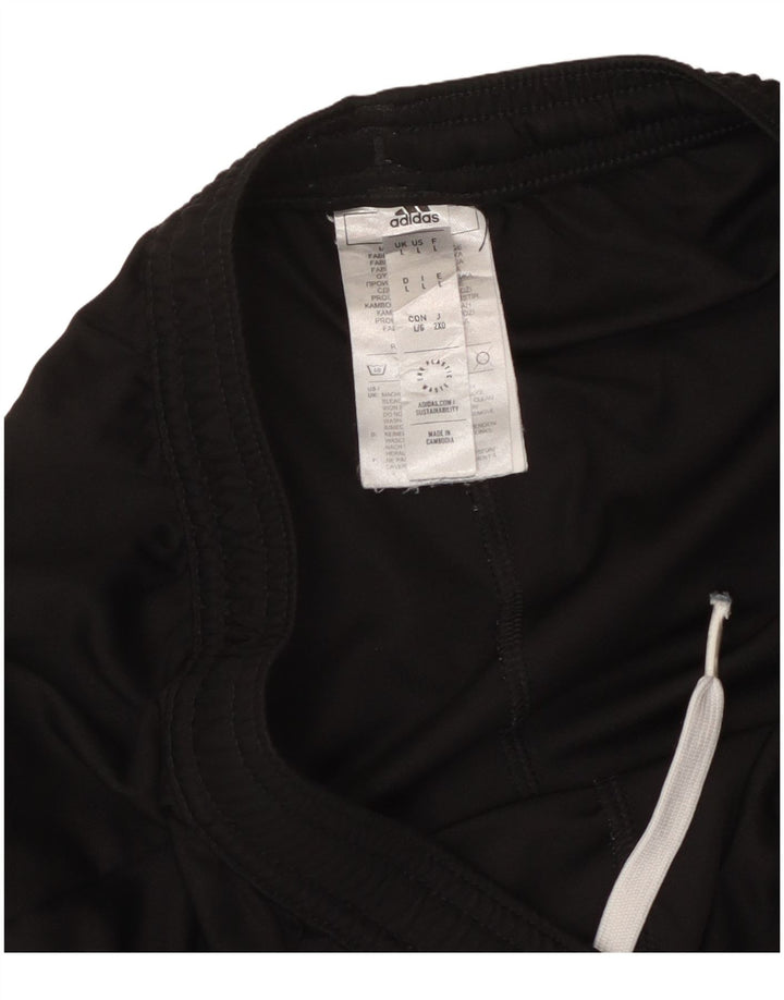 Pantaloncini sportivi da uomo Adidas grandi in poliestere nero
