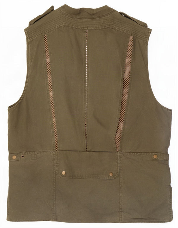 Gilet multiuso da uomo Banana Republic UK 42 XL Cotone kaki