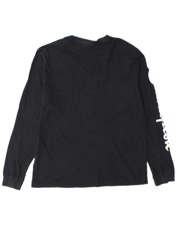 Champion Maglietta grafica da uomo a maniche lunghe, colore nero medio