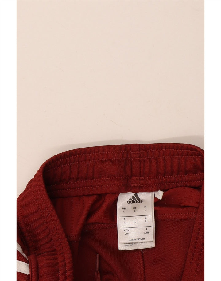 Pantaloni da tuta Adidas Climacool da uomo grandi in poliestere bordeaux