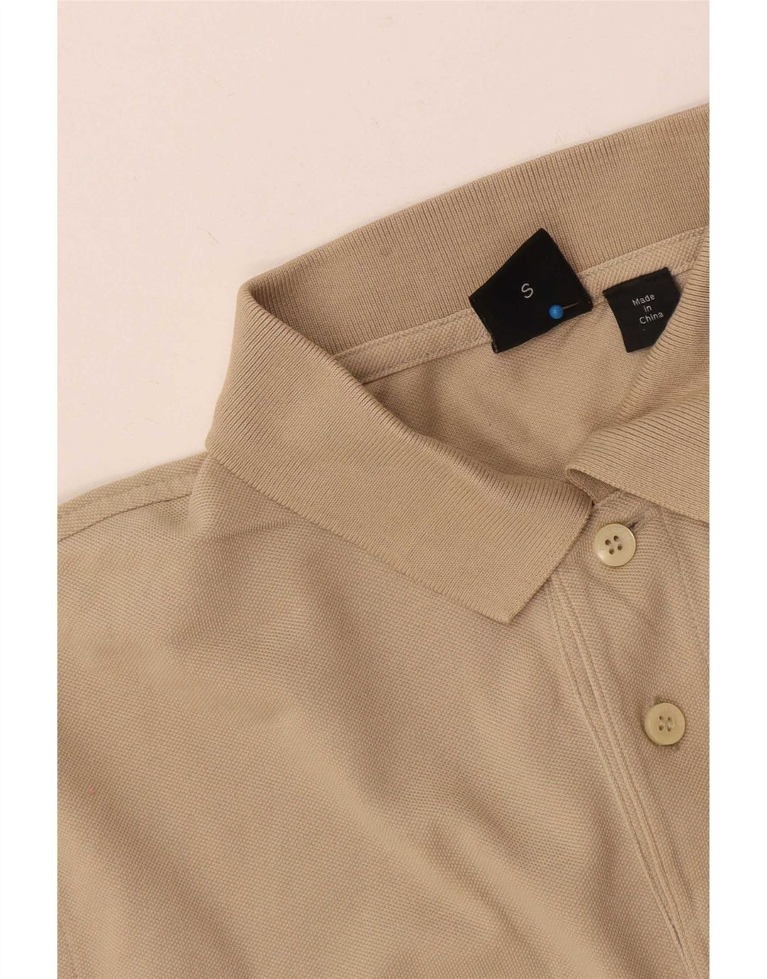 Polo da uomo Hugo Boss piccola in cotone beige