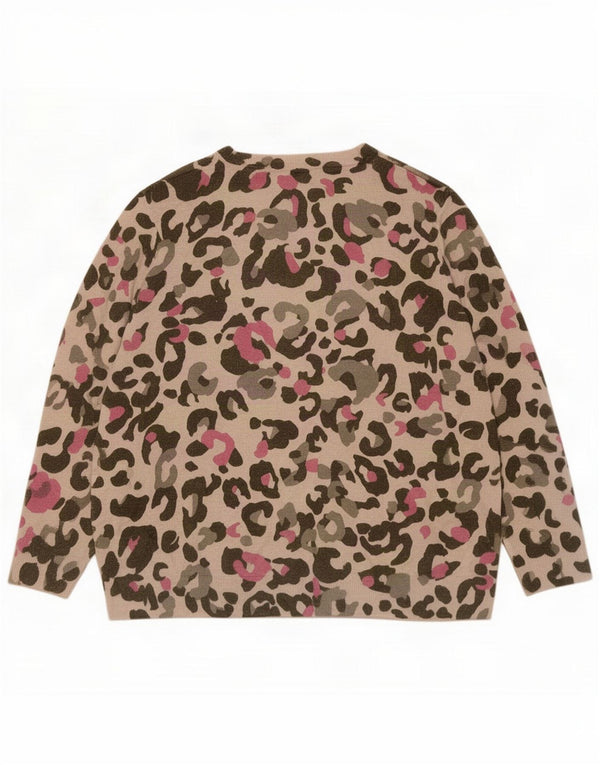 Marks & Spencer maglione da donna con scollo a barca UK 22 3XL Beige