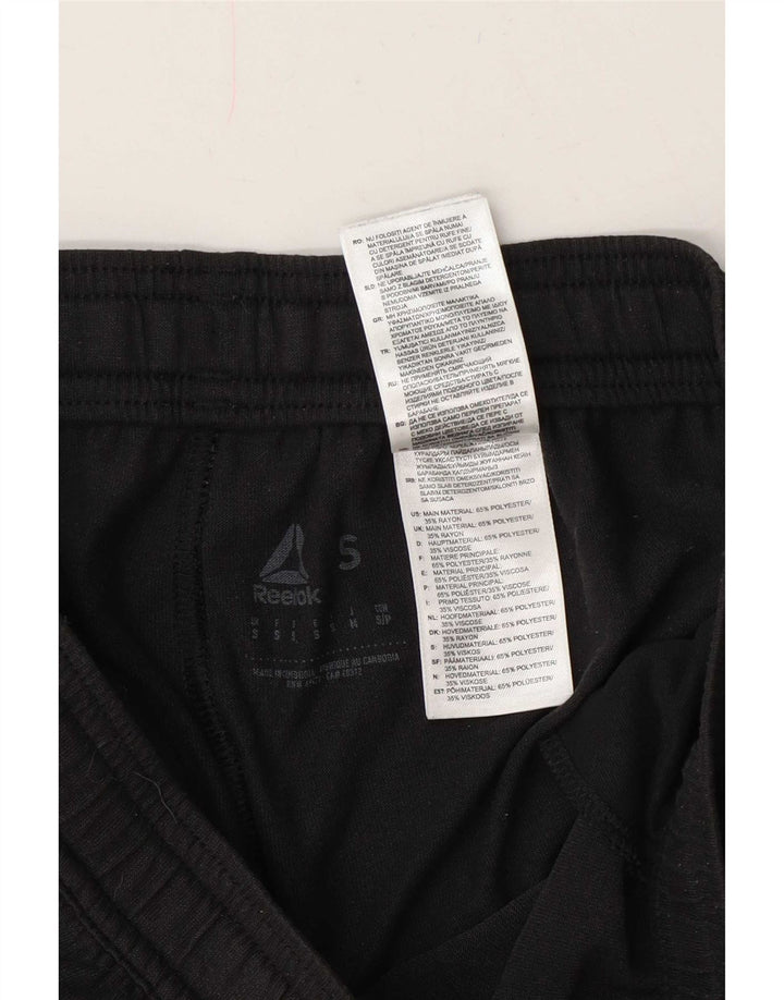 Pantaloncini sportivi Reebok da uomo piccoli in poliestere grigio