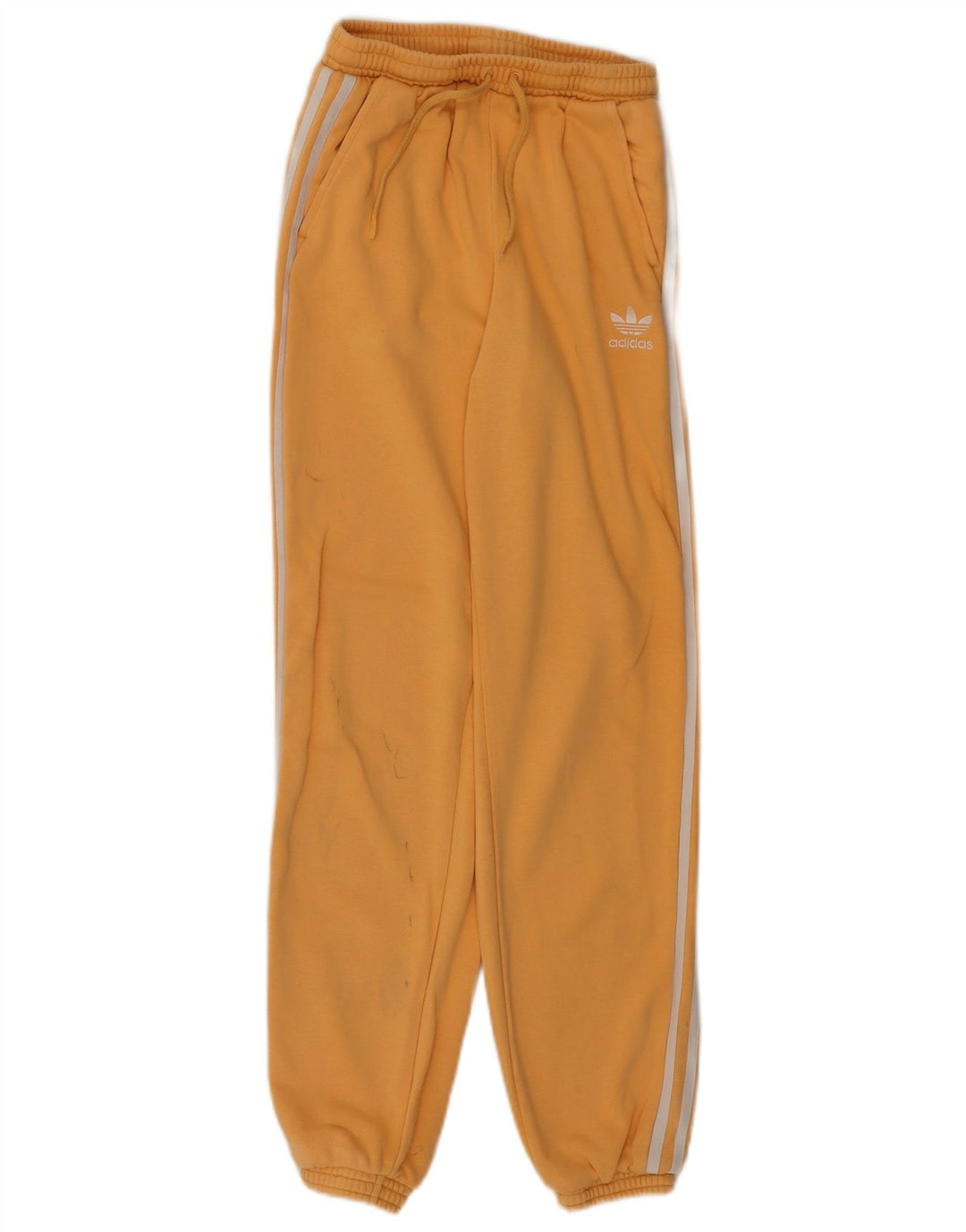 Pantaloni da tuta da donna ADIDAS Joggers UK 6 XS Giallo Cotone