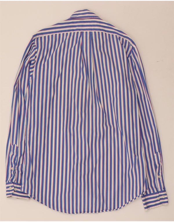 Polo Ralph Lauren Camicia da uomo su misura taglia 38 15 a righe blu medio