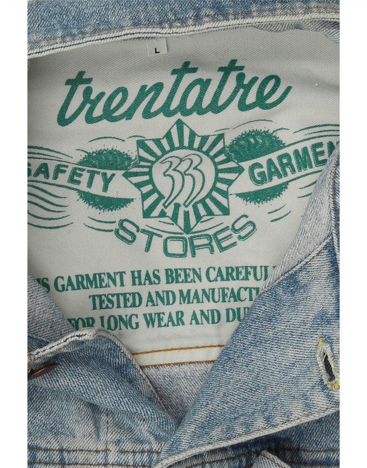Giacca di jeans vintage da uomo UK 40 grande blu