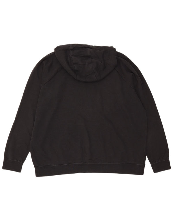 Felpa con cappuccio oversize con grafica Nike da donna UK 18 XL cotone nero