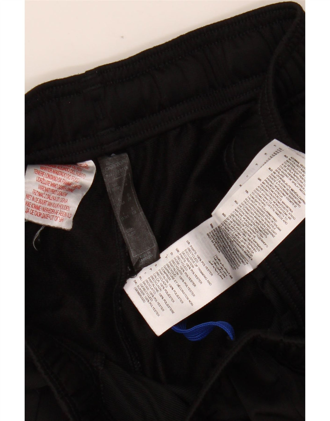 ADIDAS Boys Tracksuit Trousers Joggers 15-16 Years Black Polyester