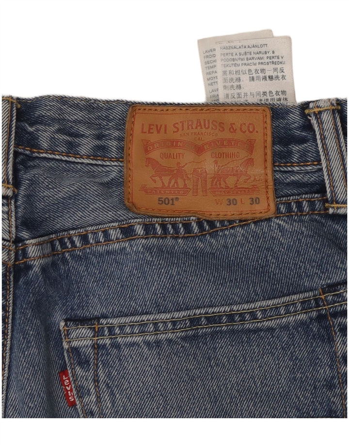LEVI'S Jeans dritti da uomo 501 W30 L30 cotone blu