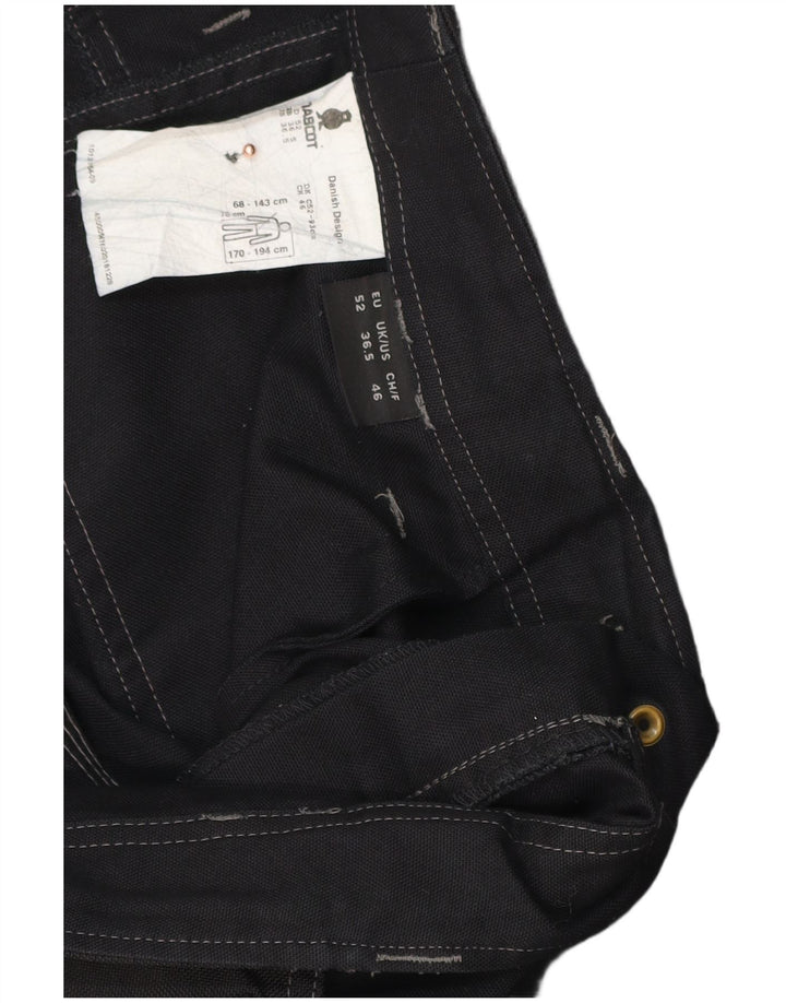 Pantaloni cargo dritti da uomo mascotte W36.5 L30 poliestere nero