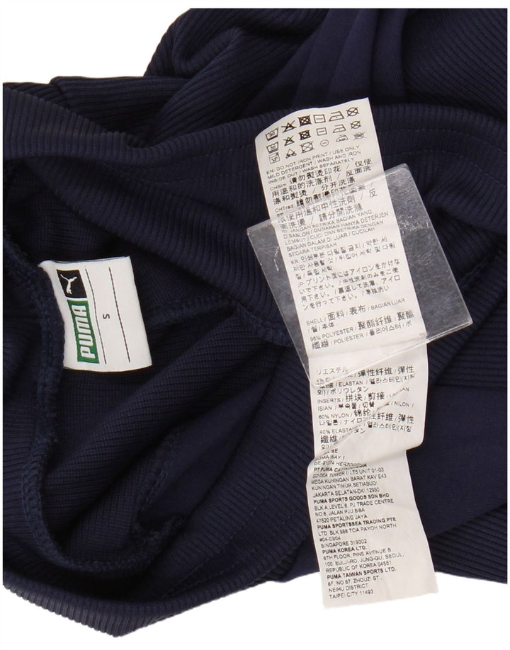 Leggings Puma da donna UK 10 Small Blu Navy Colourblock Poliestere