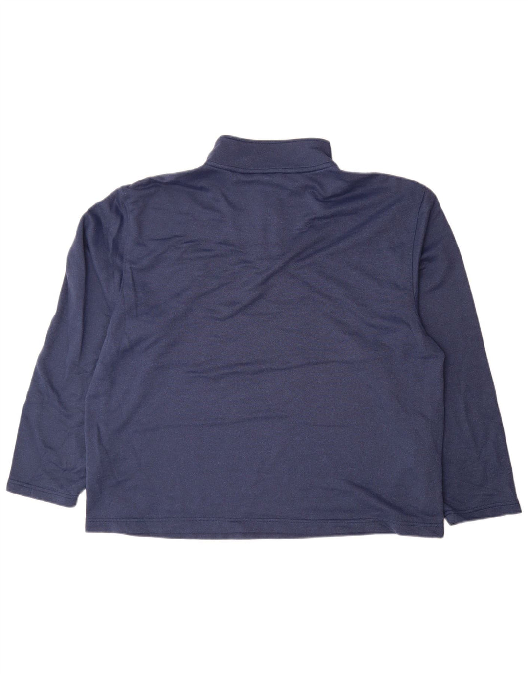 Felpa da uomo con collo con zip Izod, 2XL, poliestere blu navy