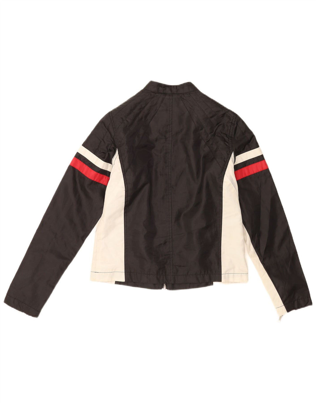 Giacca da motociclista vintage da uomo UK 36 Small Black Colourblock