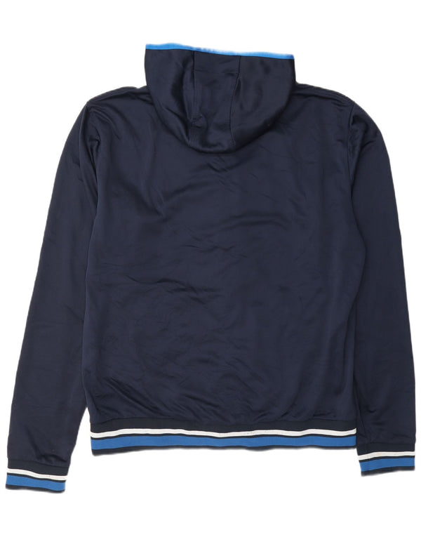 Giacca sportiva da uomo con cappuccio Asics, grande, color block blu navy