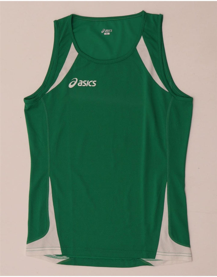 Canotta grafica da uomo Asics Small Green Colourblock