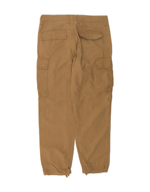 H&M Mens Joggers Cargo Trousers W32 L28 Brown Cotton