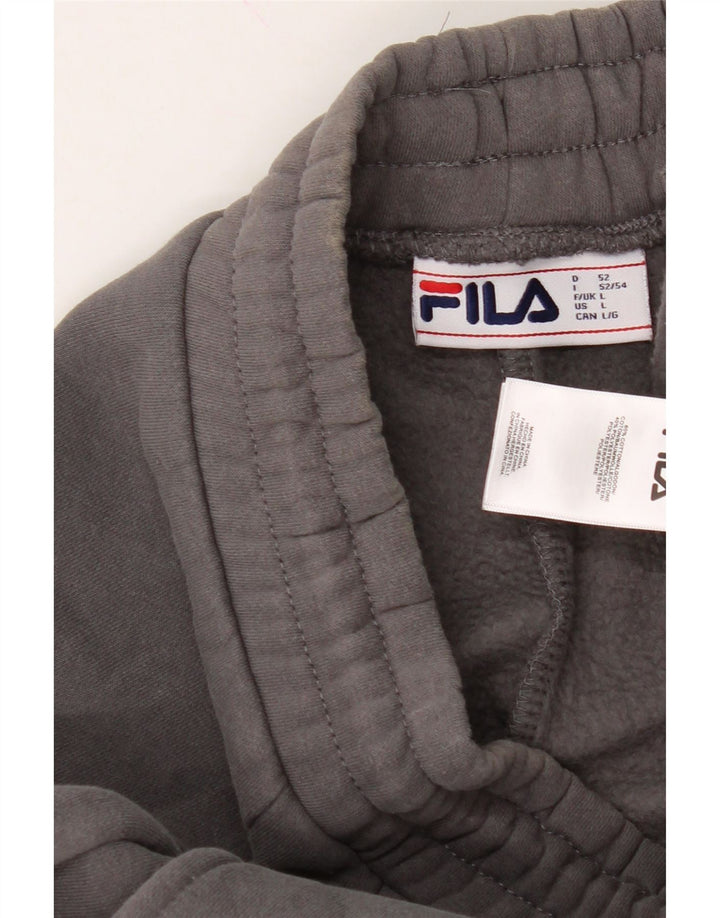 FILA Mens Tracksuit Trousers Joggers Large  Grey Cotton Vintage Fila and Second-Hand Fila from Messina Hembry 