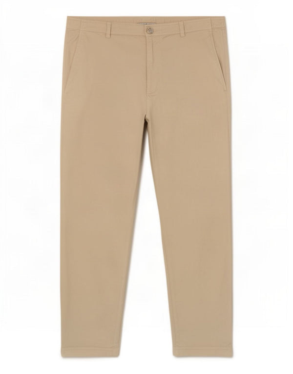 Pantaloni chino affusolati da donna Zara 2XL W34 L26 cotone beige