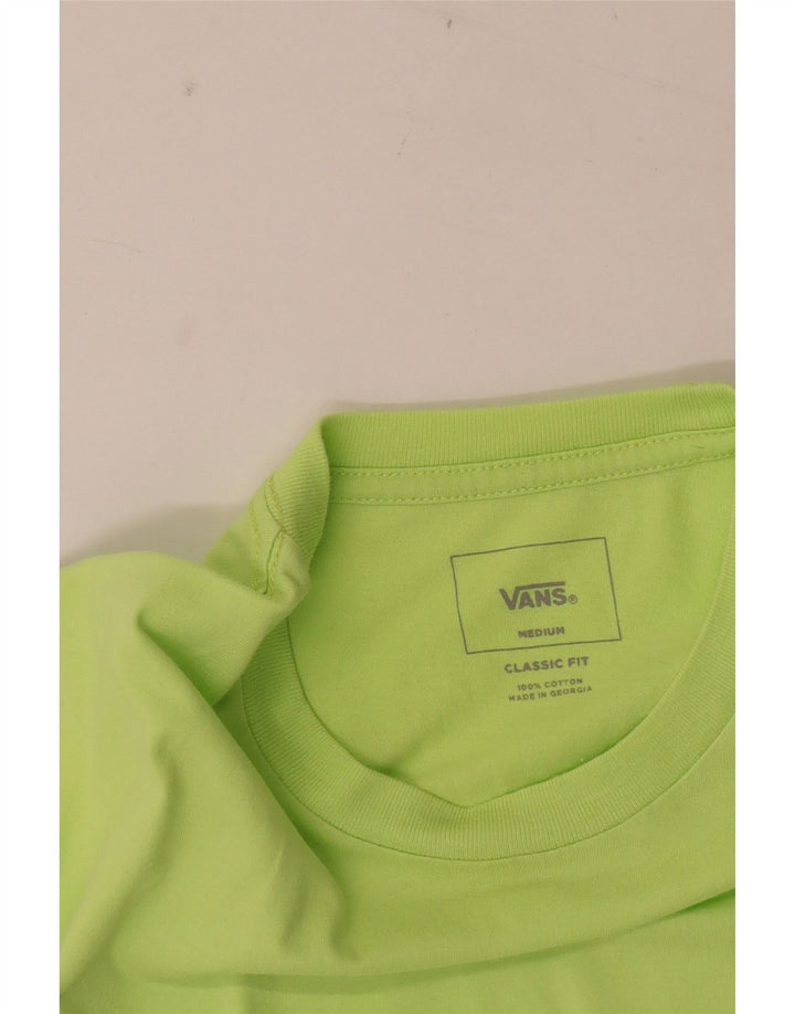 T-shirt da uomo Vans Classic Fit, top in cotone color block verde medio