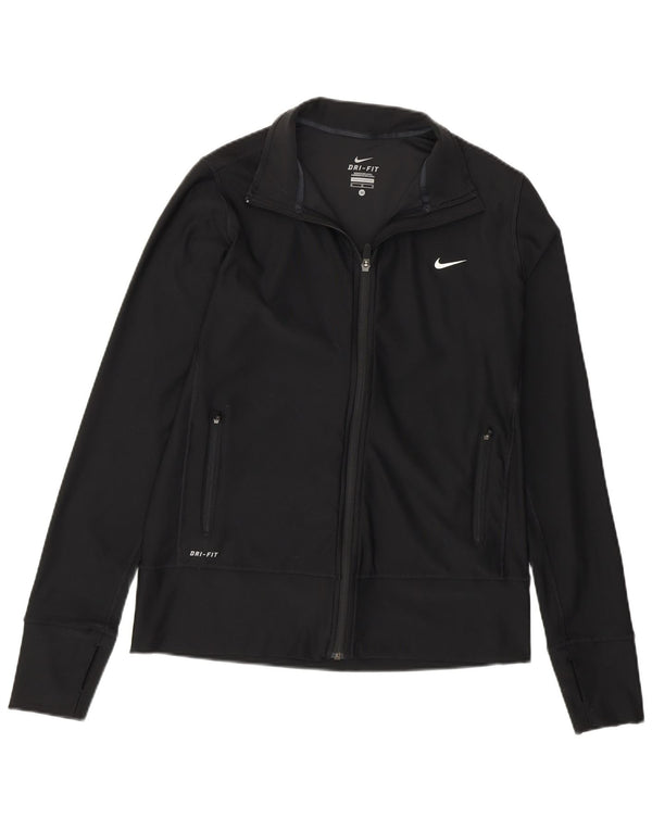 Giacca da tuta da donna Nike UK 12 Medium Nero Poliestere