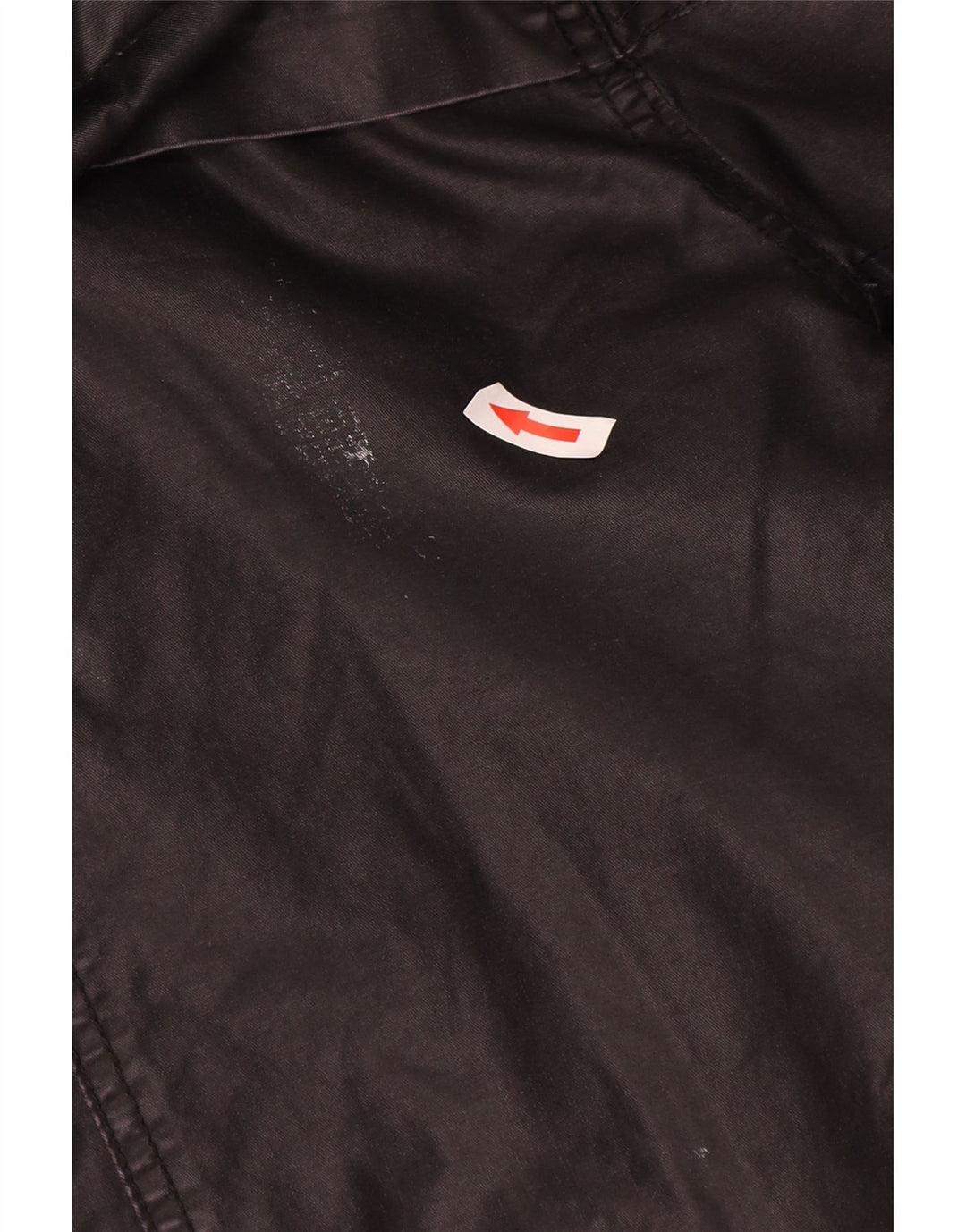 Giacca da donna Zara in cotone cerato con cappuccio UK 14 media nera