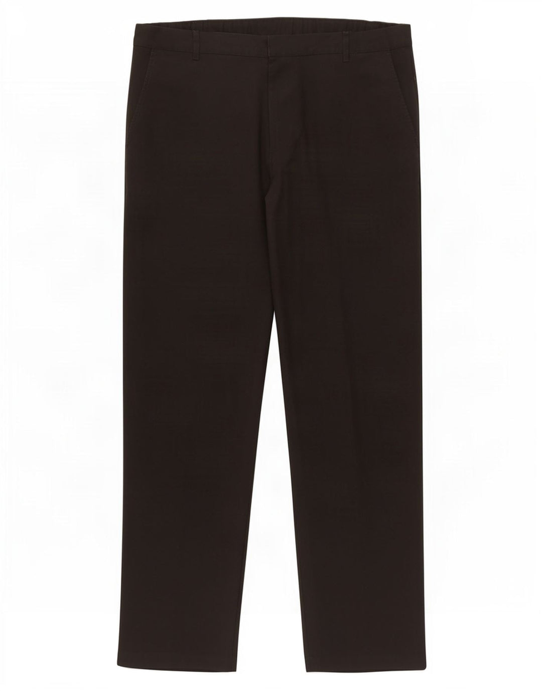 Pantaloni da abito dritti da uomo Marks & Spencer W36 L30 poliestere nero