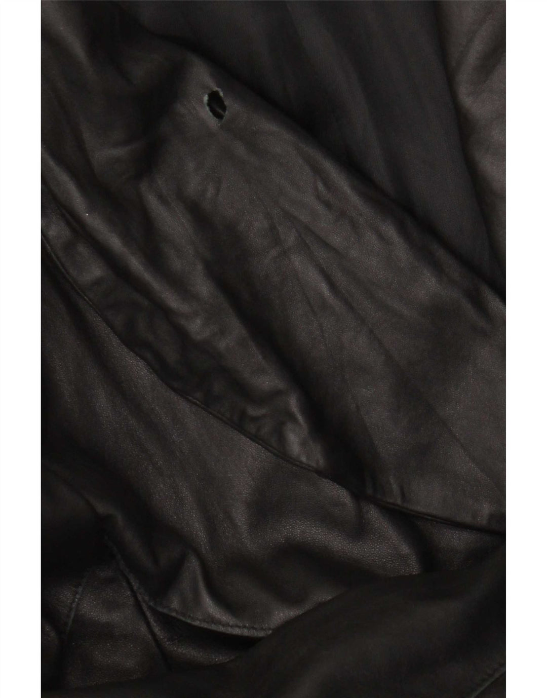 Cappotto in pelle da donna vintage IT 46 grande in pelle nera