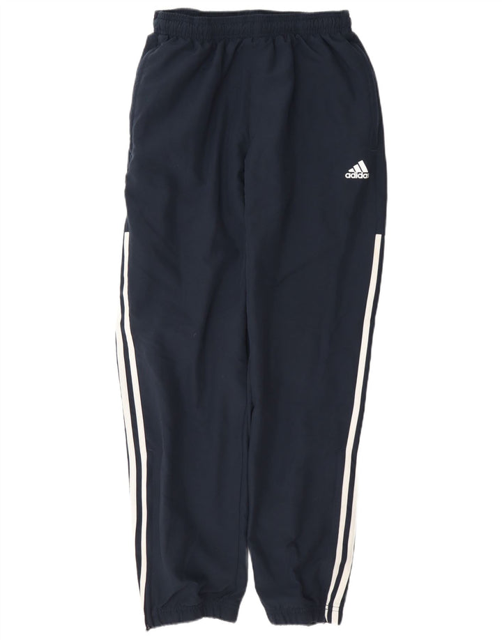 Adidas Mens Tracksuit Trousers Joggers Medium Navy Blue Polyester