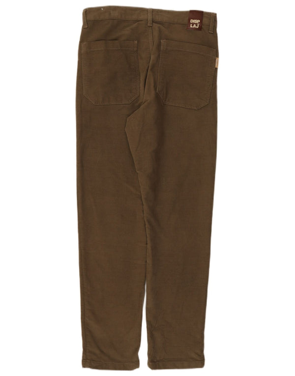 Pantaloni casual dritti da uomo vintage IT 44 XS W30 L29 cotone kaki