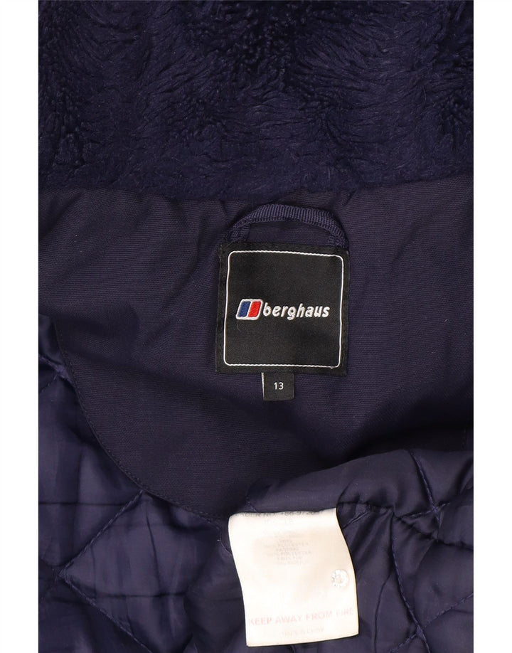 Giacca imbottita con cappuccio Berghaus per ragazzi 12-13 anni blu navy in poliammide
