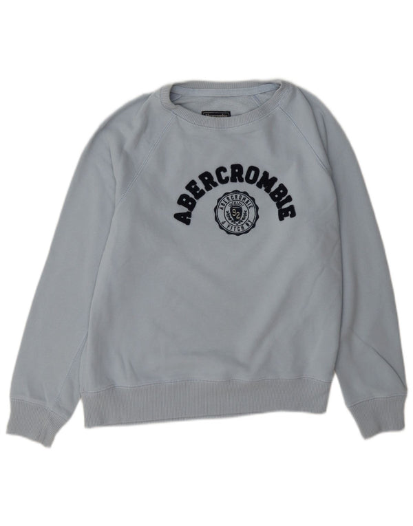 Felpa grafica da donna Abercrombie & Fitch UK 14 grande blu