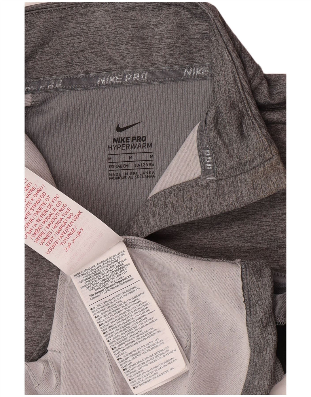 Top della tuta pullover per ragazze Nike 10-11 anni color grigio medio
