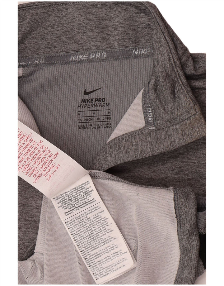 Top della tuta pullover per ragazze Nike 10-11 anni color grigio medio
